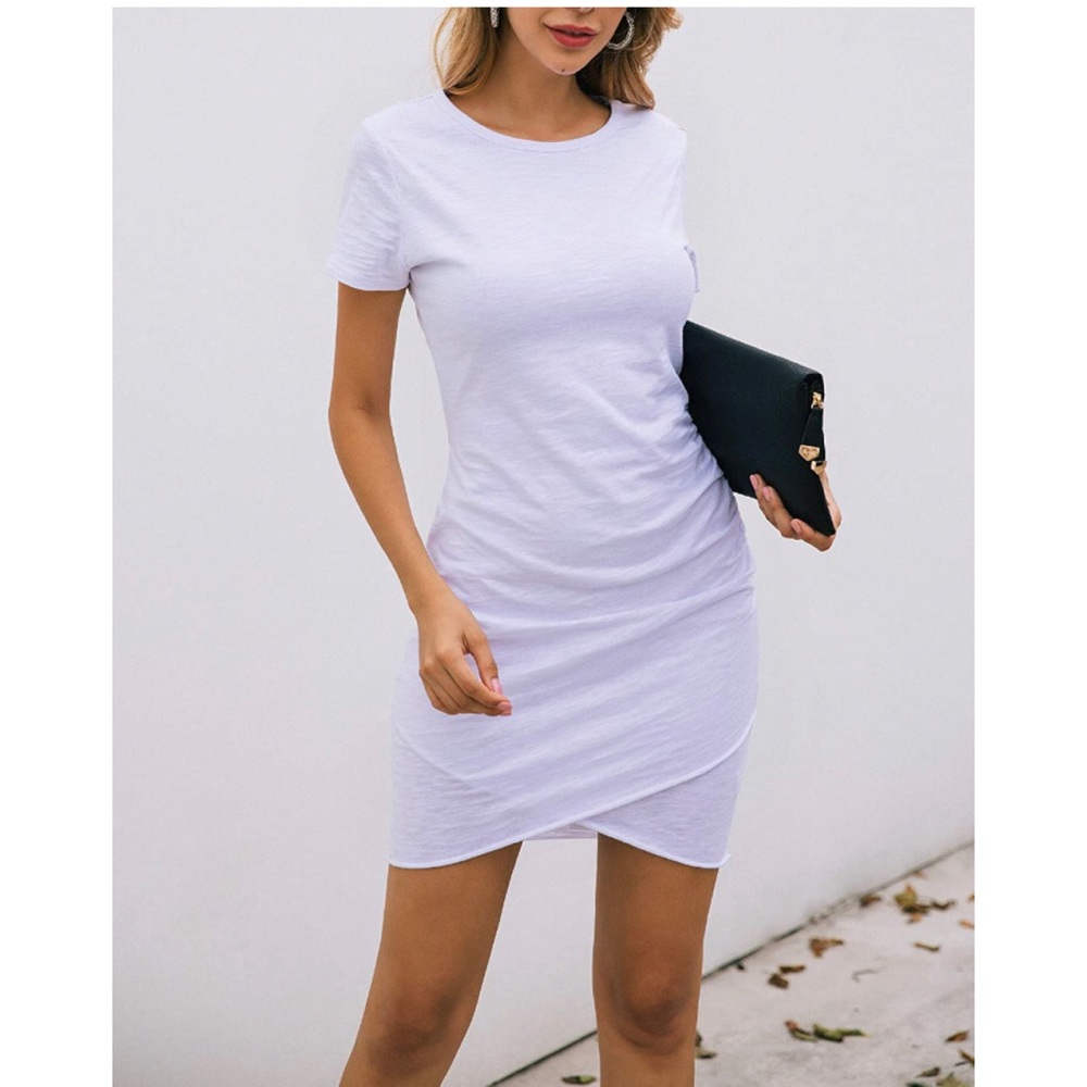 Dress Sale! NWOT: Ruched TShirt Dress